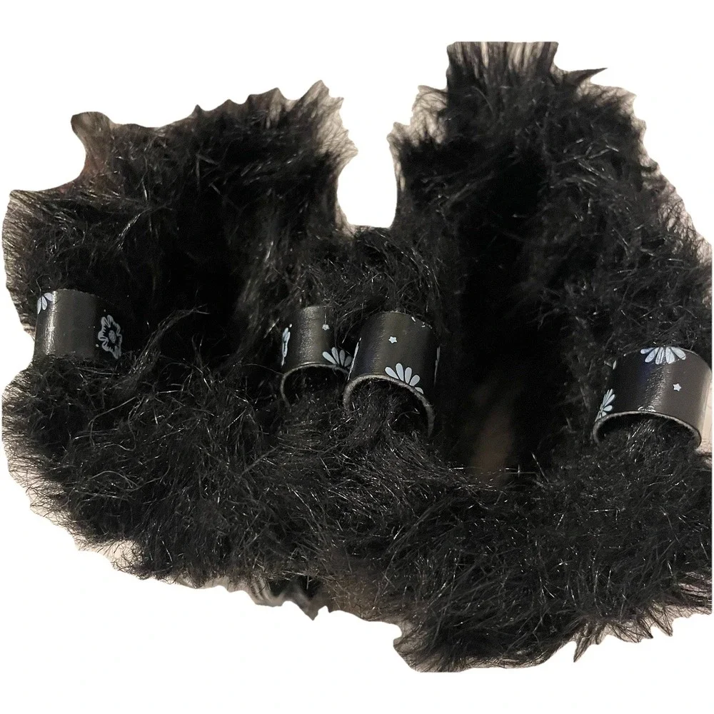 SOREL Joan Of Arctic Floral Faux‎ Fur Y2K Winter Duck Boots Size 4